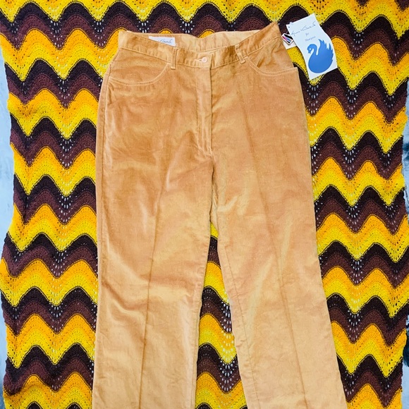 RARE VTG 1970s Corduroy Wide Leg Pants - Picture 3 of 14